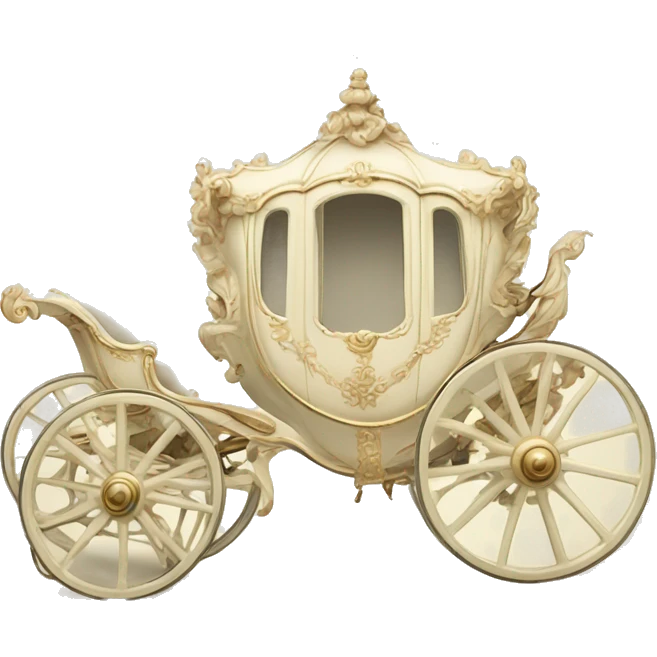 Rococo carriage pale ivory emoji