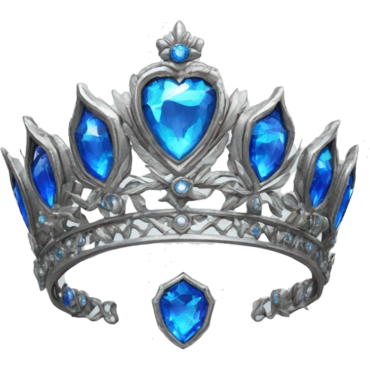 The Ravenclaw Diadem is a tiara-like object with, made of gleaming silver and set with glittering blue gem. It is enchanted and round piece emoji  emoji