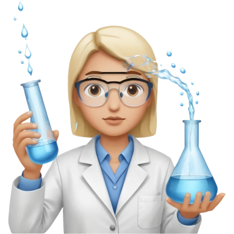 Testing water samples   emoji