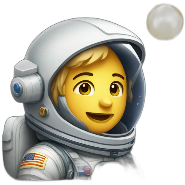 astronaute en boite de nuit emoji