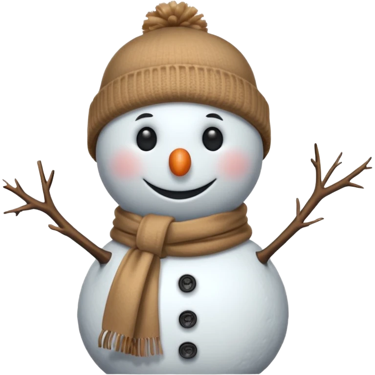 snowman with outfits (no carrot) emoji