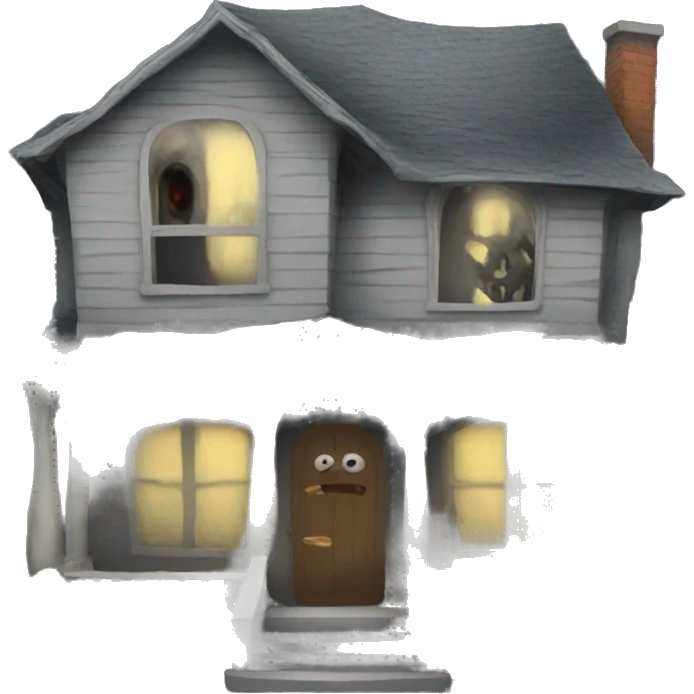 Scare house emoji
