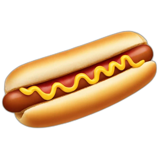 hotdog with smile emoji emoji