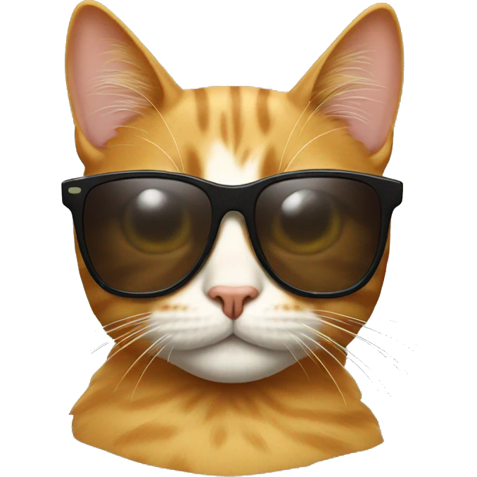 Cat with sunglasses emoji