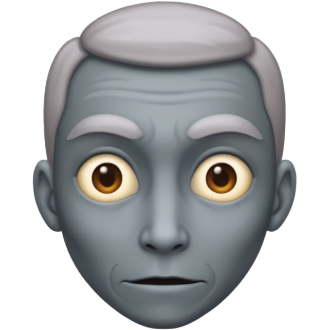 Mutant tall skinny gray emoji