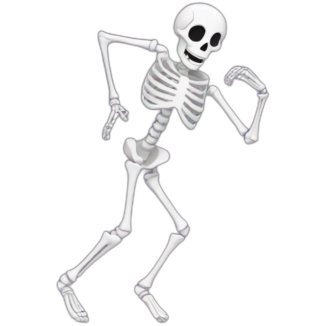 dancing skeleton emoji