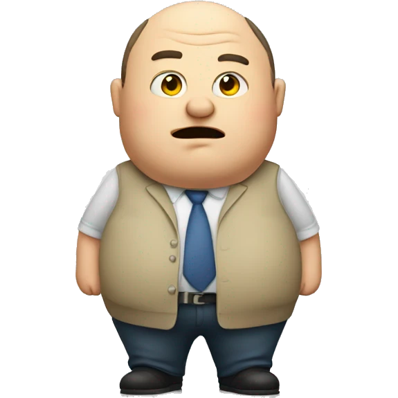 Fat man emoji