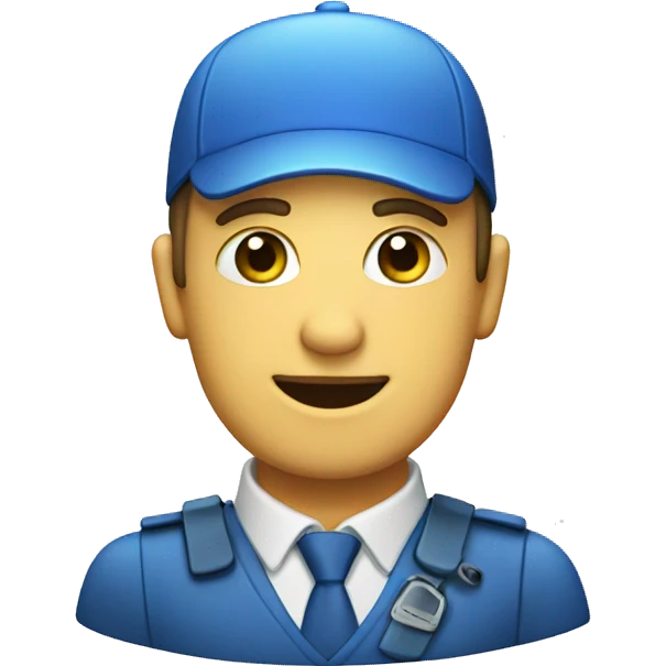 Blue badge emoji