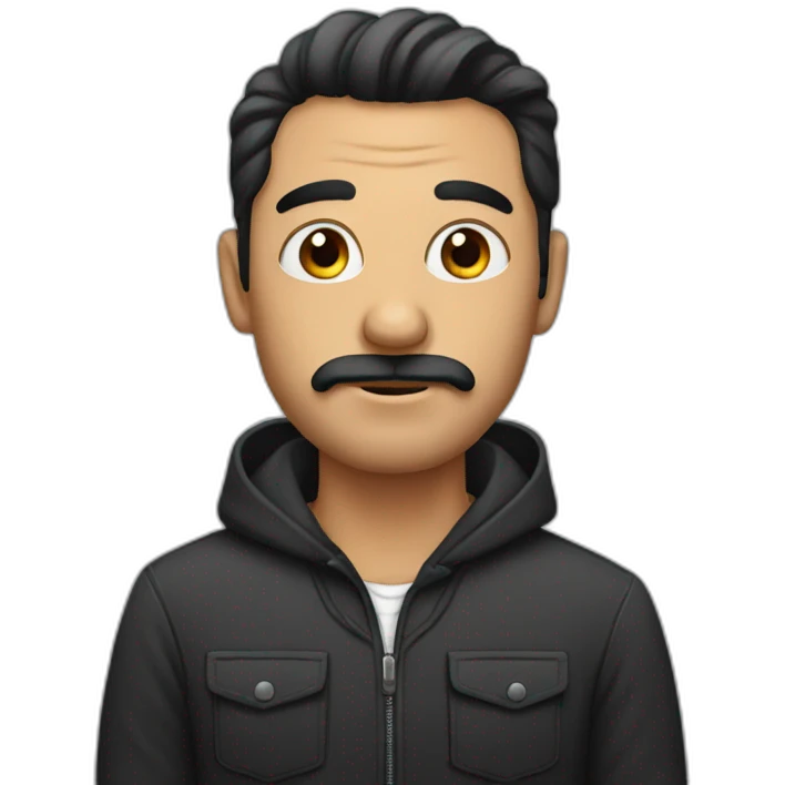 hombre con mascara emoji