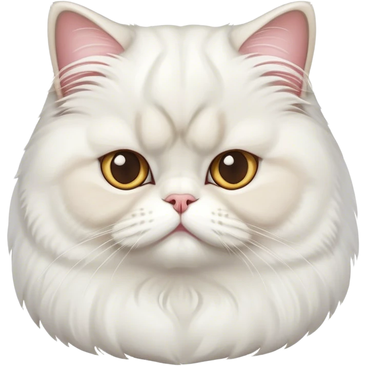 Chubby Persian cat  emoji