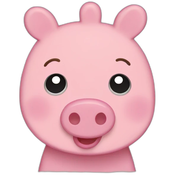 Tiny peppa pig emoji