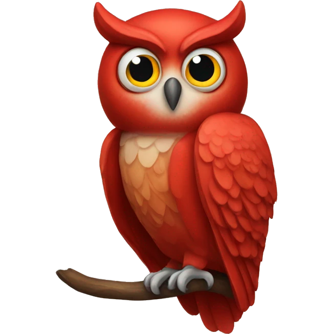 red owl emoji