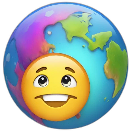 world colorful emoji
