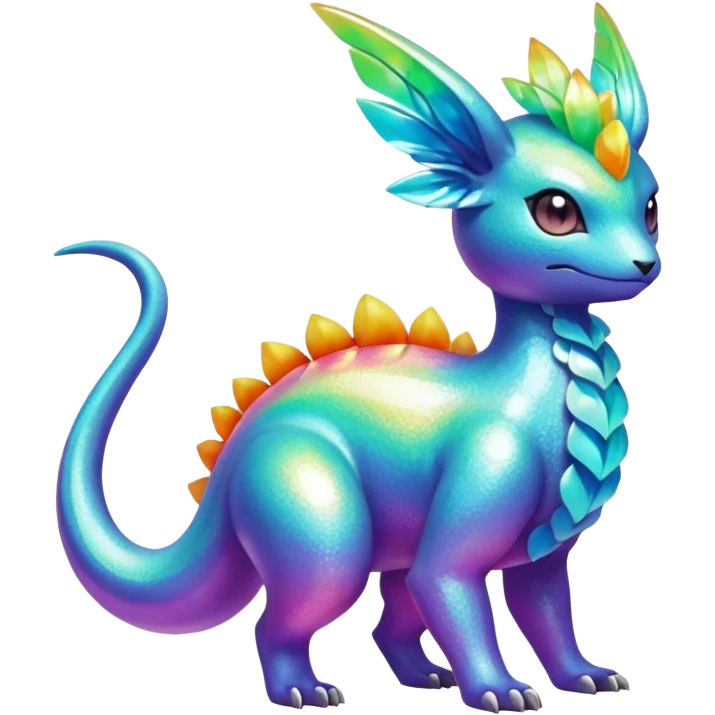 Elemental magical colorful exotic Pokémon-Fakémon-creature emoji