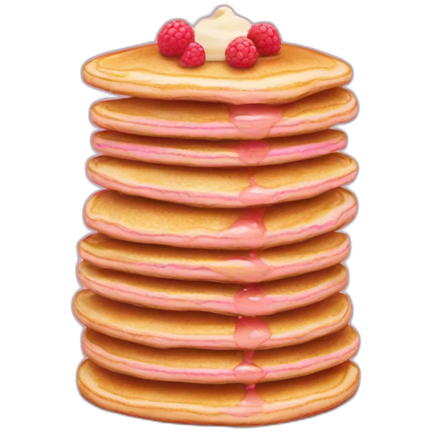 pink background pancake stack me gibson emoji