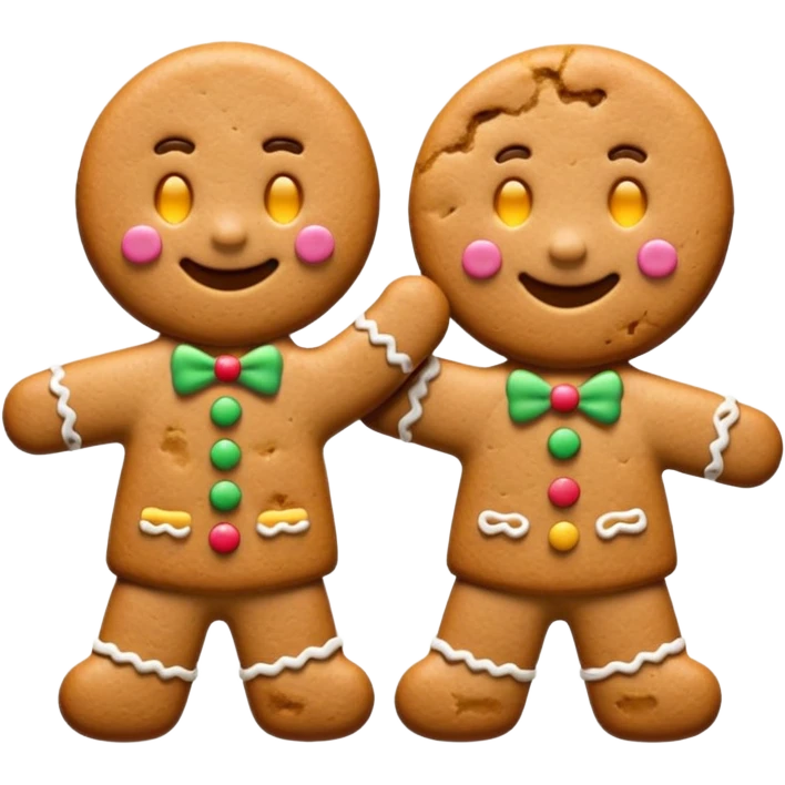 cookie man shape emoji