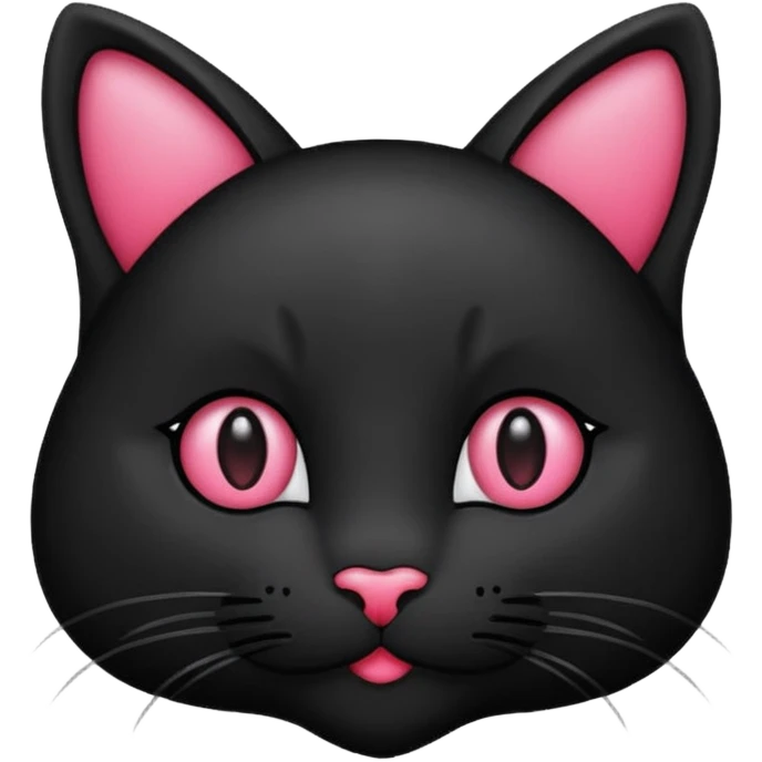 een zwarte kat met een hartje naast zijn hoofd emoji