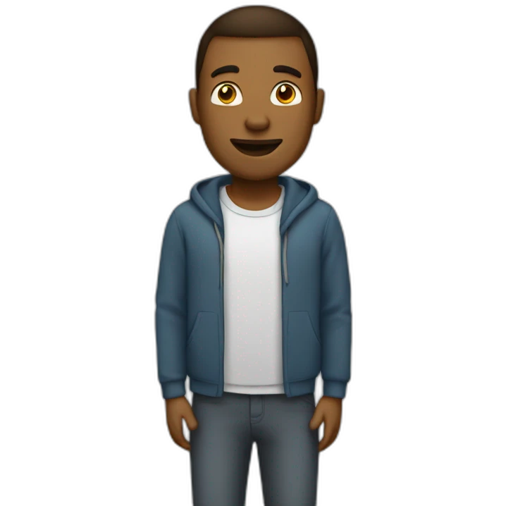 Homem no computador  emoji