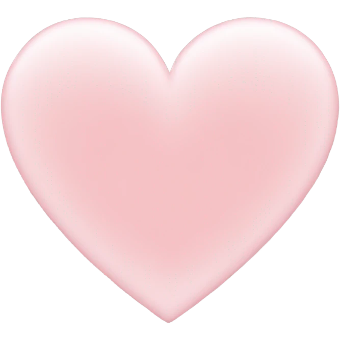 pastel pink heart emoji
