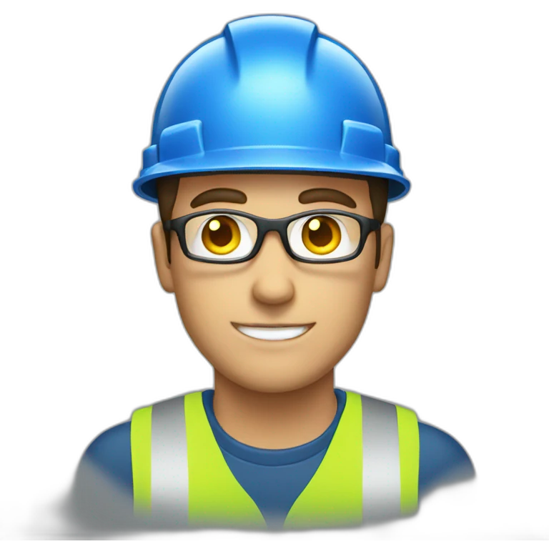 a man work safety emoji