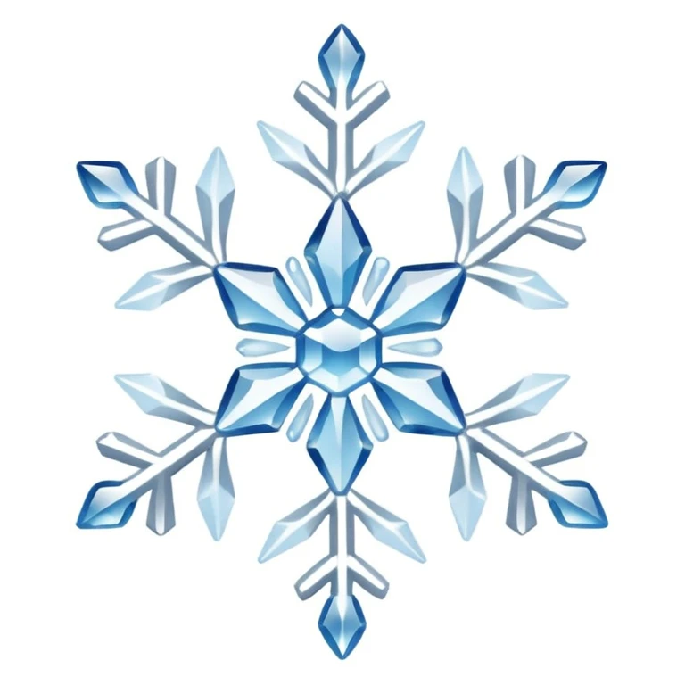 Snowflake and wind emoji
