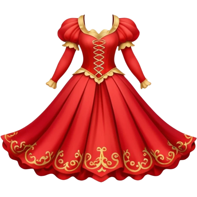 Fairy Tale Costume including red and other colors emoji