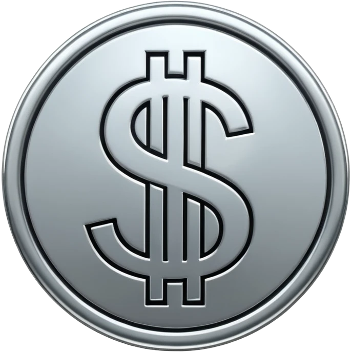 $ dollar metal symbol emoji