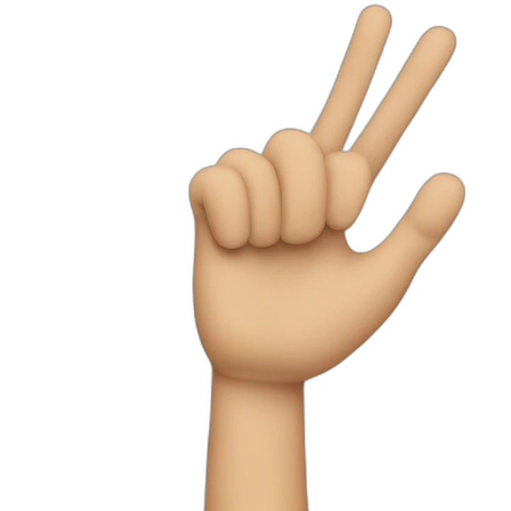 mano haciendo una peineta emoji