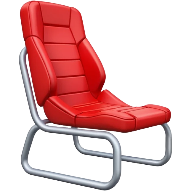 Generate an Airbnb category syle icon of a broken football seat emoji