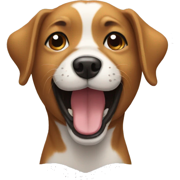 Dog smiling emoji