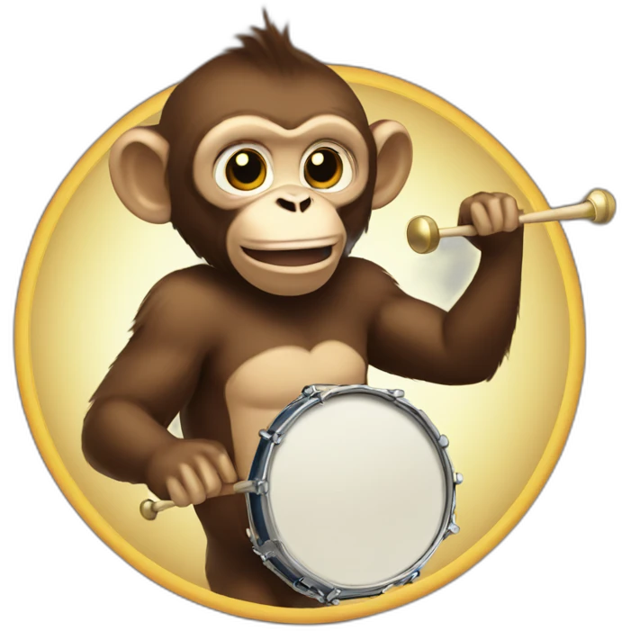monkey with cymbals emoji