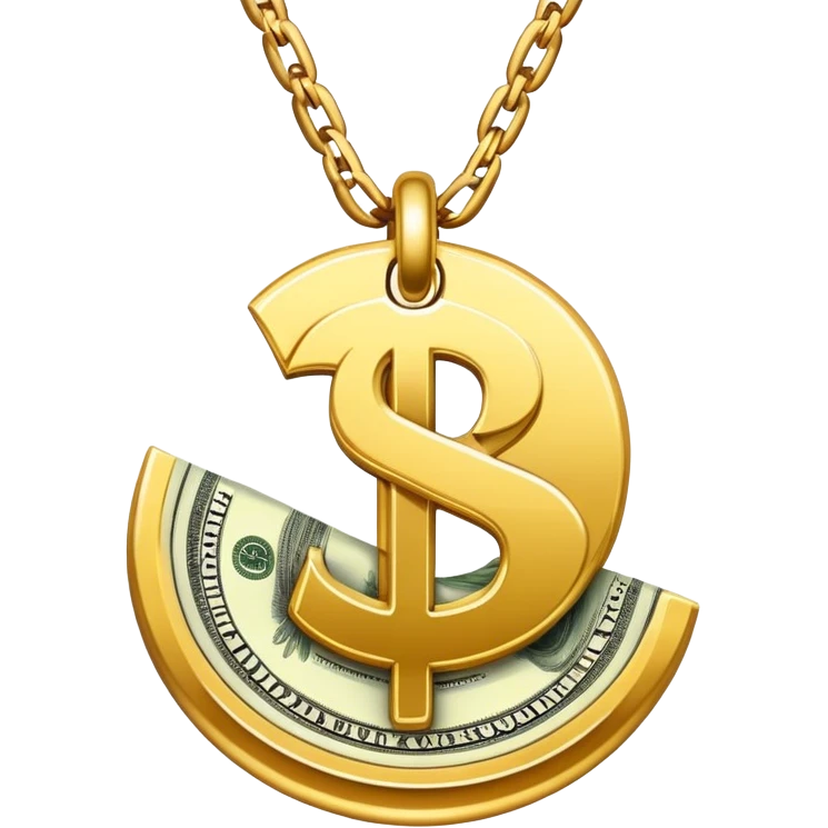 dollar with chain emoji