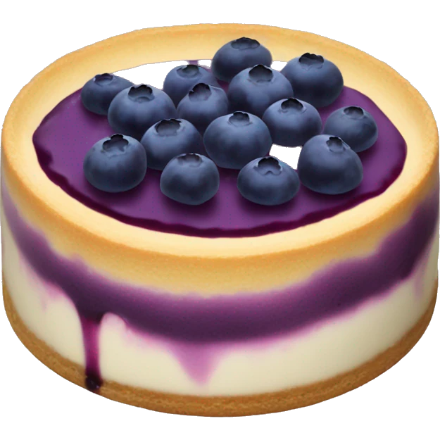 Blueberry cheesecake emoji