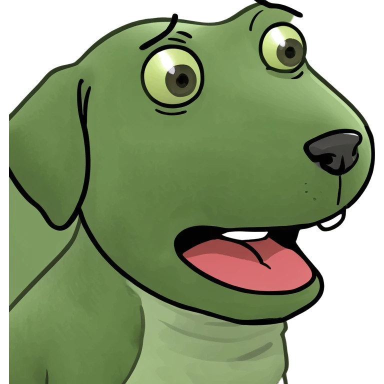 dog with big lips emoji