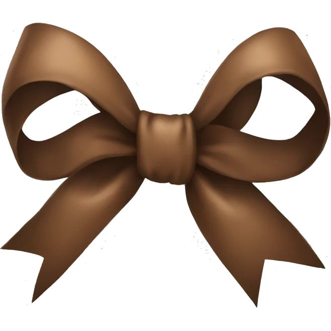 Brown bow emoji