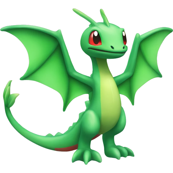 Full body shiny Flygon-grovyle emoji