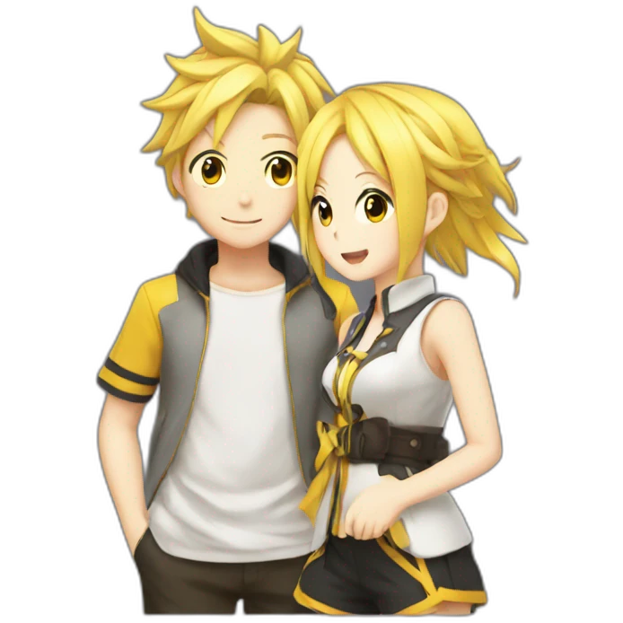 Rin and Len emoji
