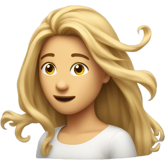 Hair toss  emoji