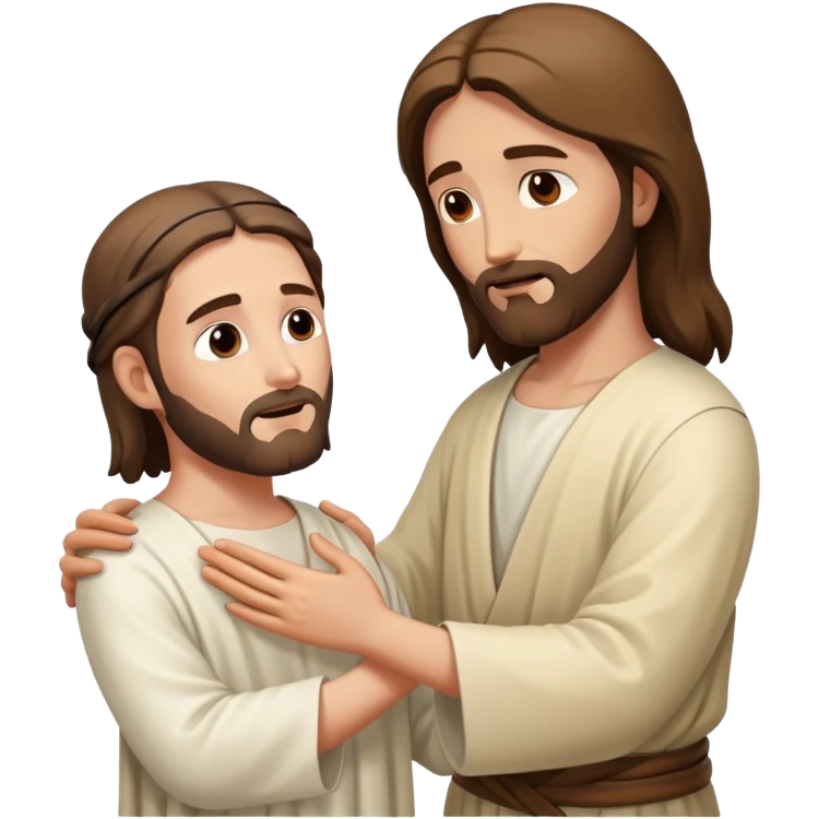 Jesus healing a person  emoji
