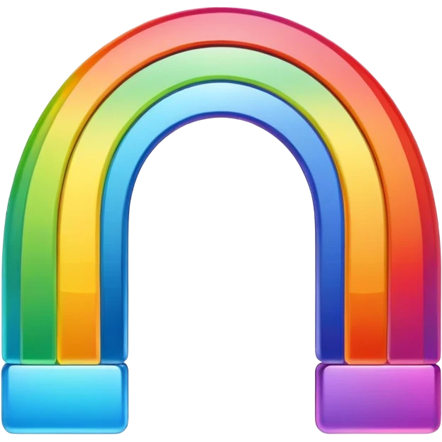 Like the regular rainbow emoji but mirrored emoji