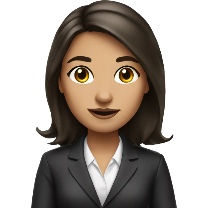 Diplomat girl brunette emoji