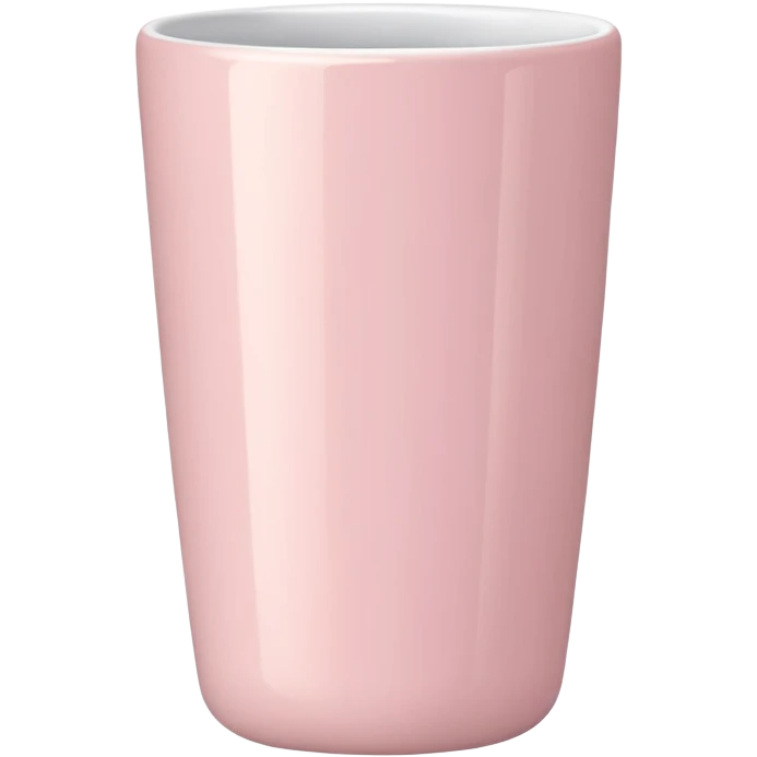 Light pink tumbler without face emoji