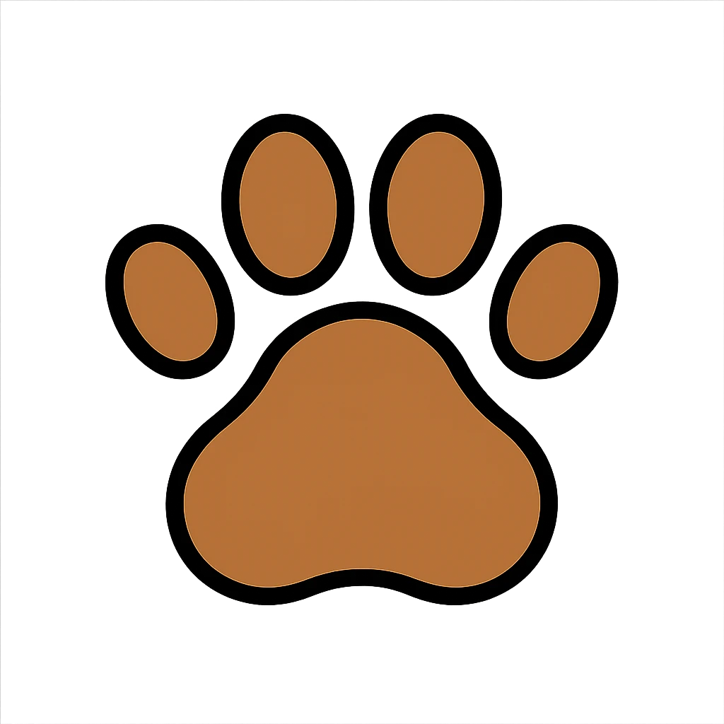 brown puppy paw print emoji