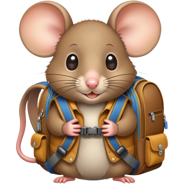 mouse going on a trip emoji