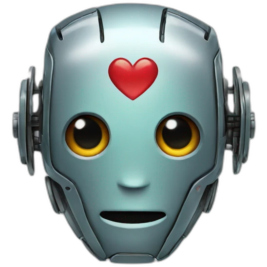 robot heart shape emoji