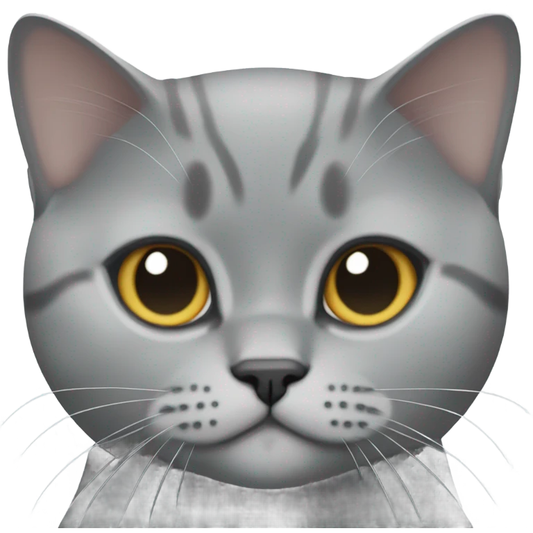 British shorthair gey bicolor emoji