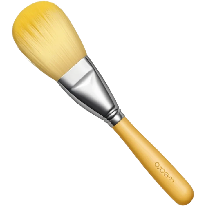 Yellow make up brush emoji