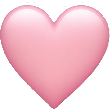 light pink heart emoji
