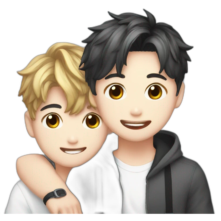 junkook cute emoji