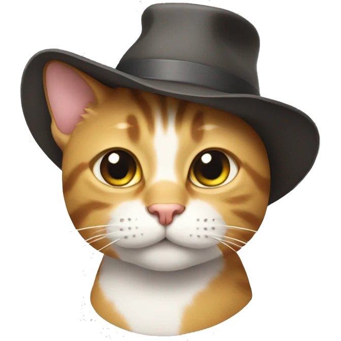 Cat with hat emoji